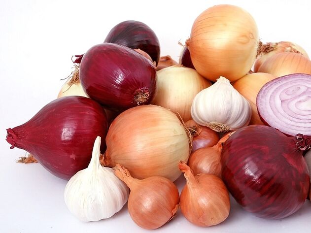Garlic and a bow for potency