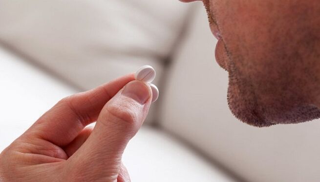 Taking pills in case of damaged potency
